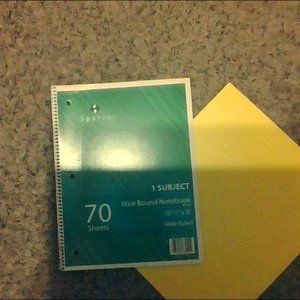 notebook and folder